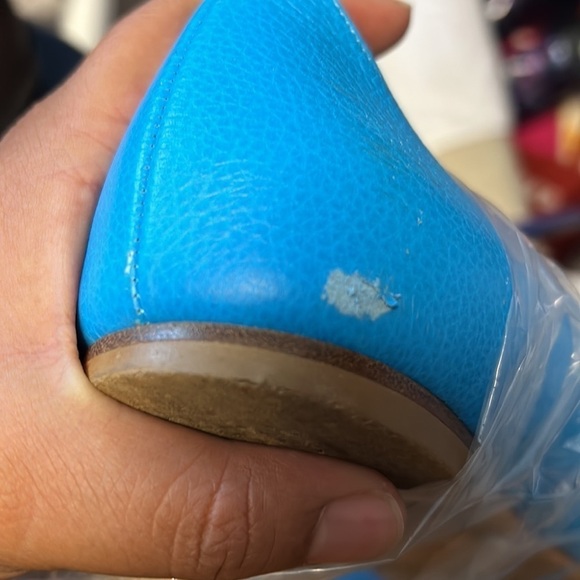 M GEMÍ BLUE FLATS Pointed toe Made in Italy SHOES SIZE 38.5 - Picture 7 of 8